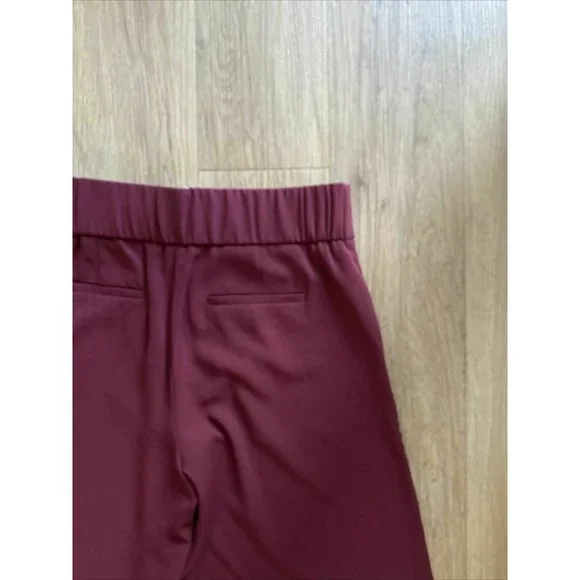 Dorothy Perkins Tailoring Crop Wide Leg Trousers Berry Red Culottes 6 - Picture 5 of 5